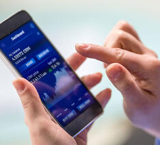 Investeringsrobot på telefonen