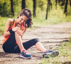Løber er faldet ved en pludselig hændelse